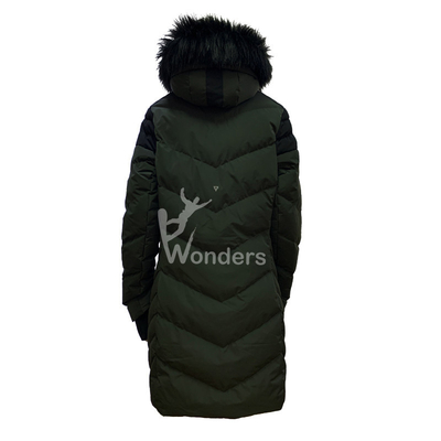 Women's Insulated Padded Puffer Parka Jackets Winter With Hood