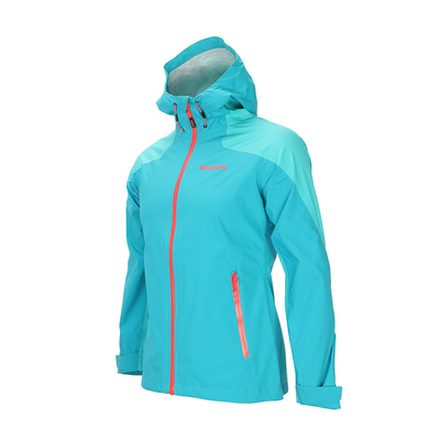 Breathable Rain Waterproof Jackets Womens 2.5 Layer Fix Hood Rain Jacket Customized