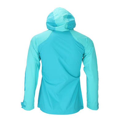 Breathable Rain Waterproof Jackets Womens 2.5 Layer Fix Hood Rain Jacket Customized