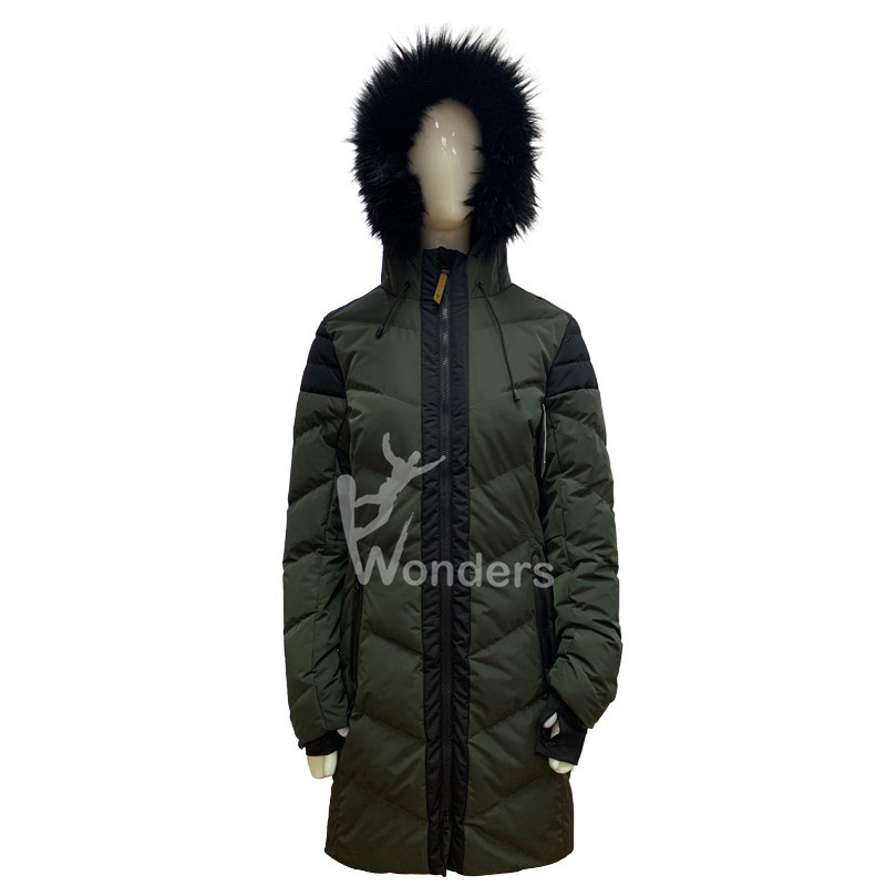 Women's Insulated Padded Puffer Parka Jackets Winter With Hood