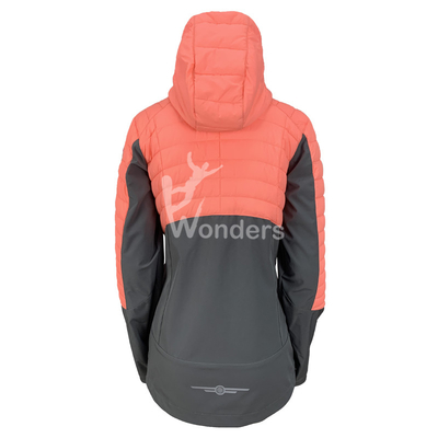 Ladies Fashion Hybrid Softshell Jacket Long Sleeve 100% Nylon 20D Cire