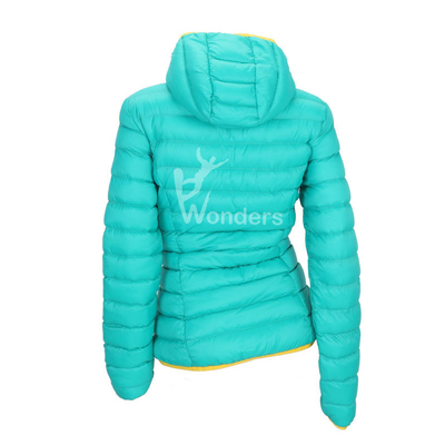 Women's Light Weight Outdoor Insulated Jackets Water Resistant Full Zip Hoodied