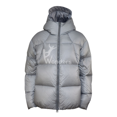 Adult Long Sleeve Duck Down Hoodie Jacket 80/20 Water Resistant