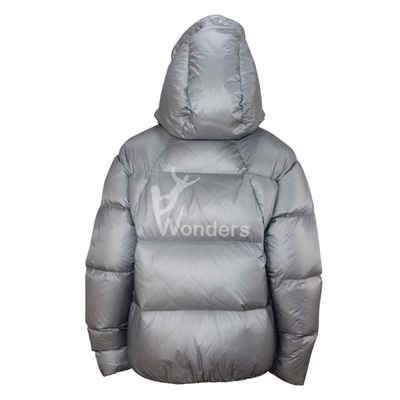 Adult Long Sleeve Duck Down Hoodie Jacket 80/20 Water Resistant