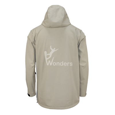 Customized Windproof Softshell Jackets Waterproof Softshell Bonded Hoodie Sweatshirt