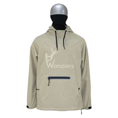 Unique Design Men's Softshell Printed Hoodie Sweatshirt With Mask