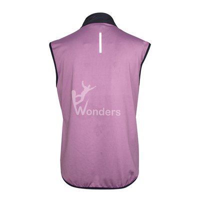 Ladies Slim Sleeveless Padding Vest With Glued Woven