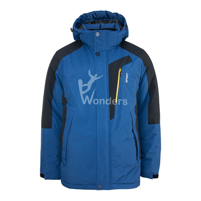 Men'S Full Zip Waterproof Padding Ski Jacket Breathable