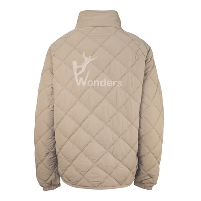Lady Casual Quilted Puffer Pullover Jacket with 100% Nylon Material