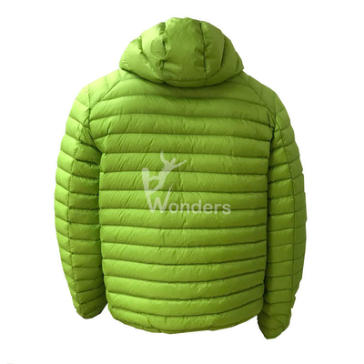 Men'S Lightweight Packable Down Jacket DWR CF Zipper Custom Made