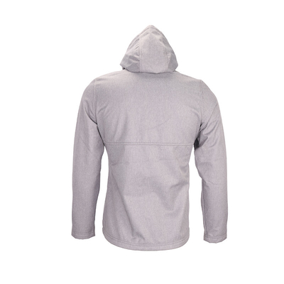 Men's Melange Sherpa Lined Hoodied Outdoor Softshell Jacket 100% Polyester