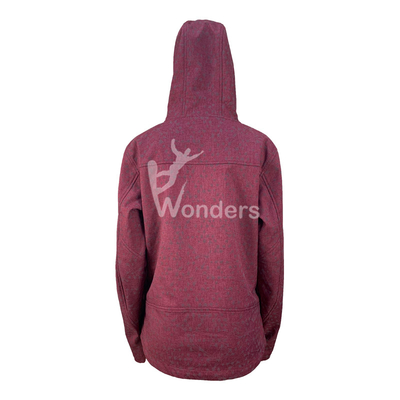 Womens Outdoor Reflective Windproof Softshell Jackets Waterproof With Hooded
