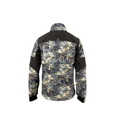 Waterproof Mountain Hunter Camo Hunting Jacket Soft Shell Hybrid Jacket Men's