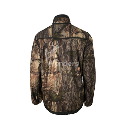 Men's Stand Collar Camo Hunting Jacket Hunter Printing Jacket OEM