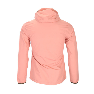Womens Waterproof Breathable Hooded Rain Jacket With Welded Pocket Customized