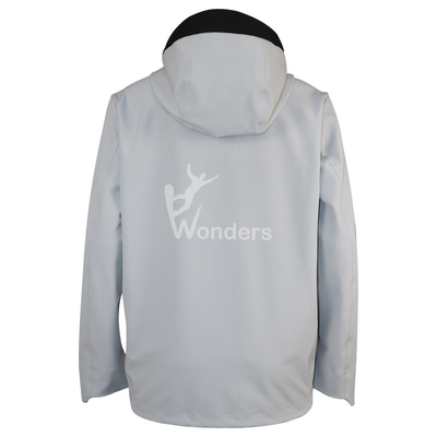 Womens Three Layer Heat Sealing Rain Waterproof Jackets Outdoor Leisure Hooded