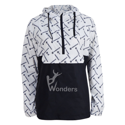 Lightweight Womens Waterproof Jacket Packable 1/4 Zip Windbreaker Stamping