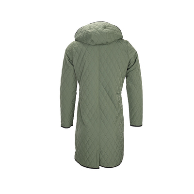 Ladies Sherpa Lined Quilited Puffer Parka Jackets With Fix Hood Customized