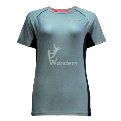 Women's Quick Dry Running Breathable Sports T Shirts Melange Contrast Color