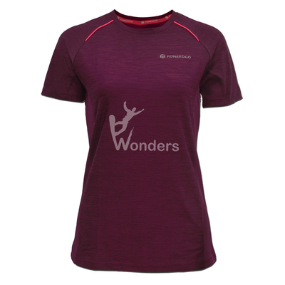 Women's Quick Dry Running Breathable Sports T Shirts Melange Contrast Color