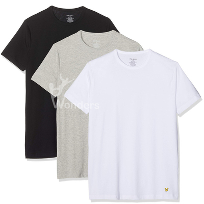 Cotton Classic Tshirt Crew Neck short sleeve Basic Tee Men' s