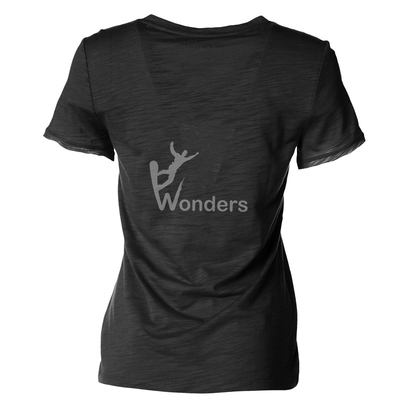 Women' S Cotton V Neck Breathable Sports T Shirts With Chest Pocket Customized