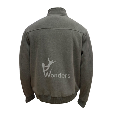 Full Zip Men's Micro Fleece Softshell Jacket RIB Cuff Bottom