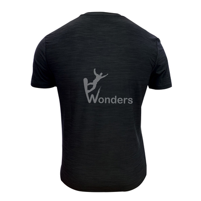 Mens Quick Dry Short Sleeve RunningBreathable Sports T Shirts Round Neck