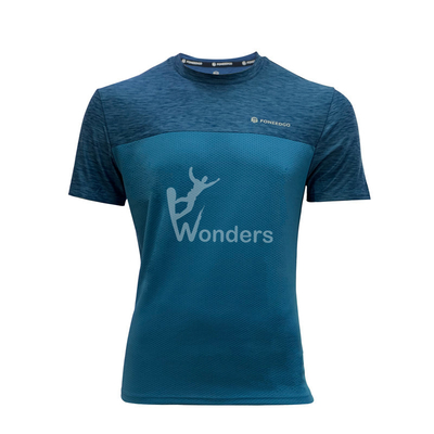 Mens Quick Dry Short Sleeve RunningBreathable Sports T Shirts Round Neck