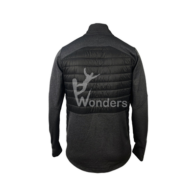 Men's Hybrid Sport Breathable Fleece Jacket Long Sleeve 100% Polyester