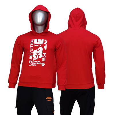 Viscose Long Sleeve Pullover Hooded Sweatshirt Men's Light Weight