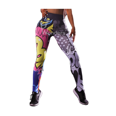 Womens Tights High Waist Sport Leggings Womens Compression Tights 3D Print