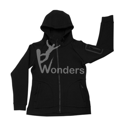 Women's Full Zip Up Pullover Hoodies Sweatshirts Sandwich Hoodie Jacket