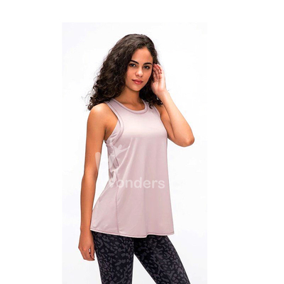 Women's Yoga Sleeveless Breathable Sports T Shirts Open Back Sports Tops