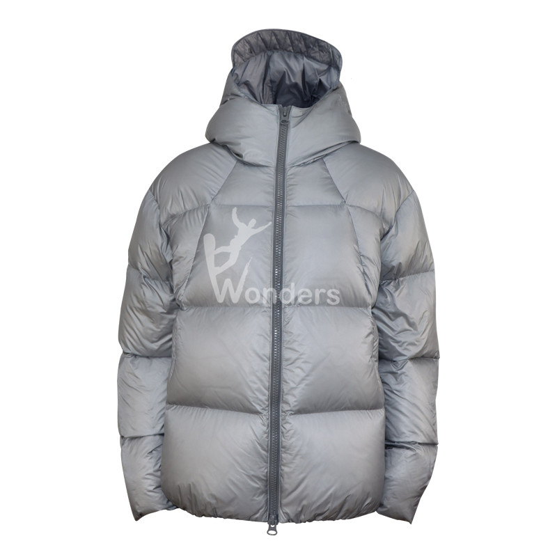Adult Long Sleeve Duck Down Hoodie Jacket 80/20 Water Resistant