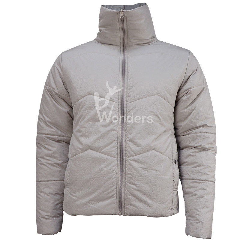 Ladies Full Zipp High Collar Padded Jacket Without Hood