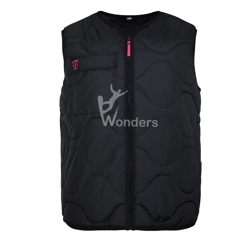 Men's Unique Lightweight Puffer Vest No Sleeve black quilted bodywarmer