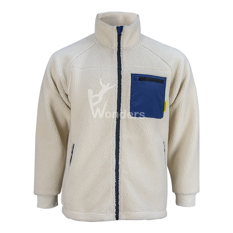 Mens 100% Recycled Full Zip Breathable Fleece Jacket With Chest Pocket