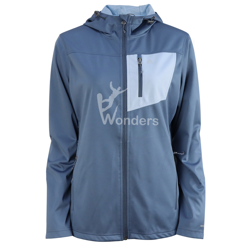 Warm Breathable Soft Outdoor Knit Composite Softshell Jacket Women's