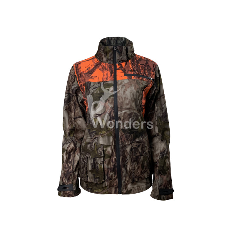 Women'S Camo Hunting Jacket Breathable With Removable Hood