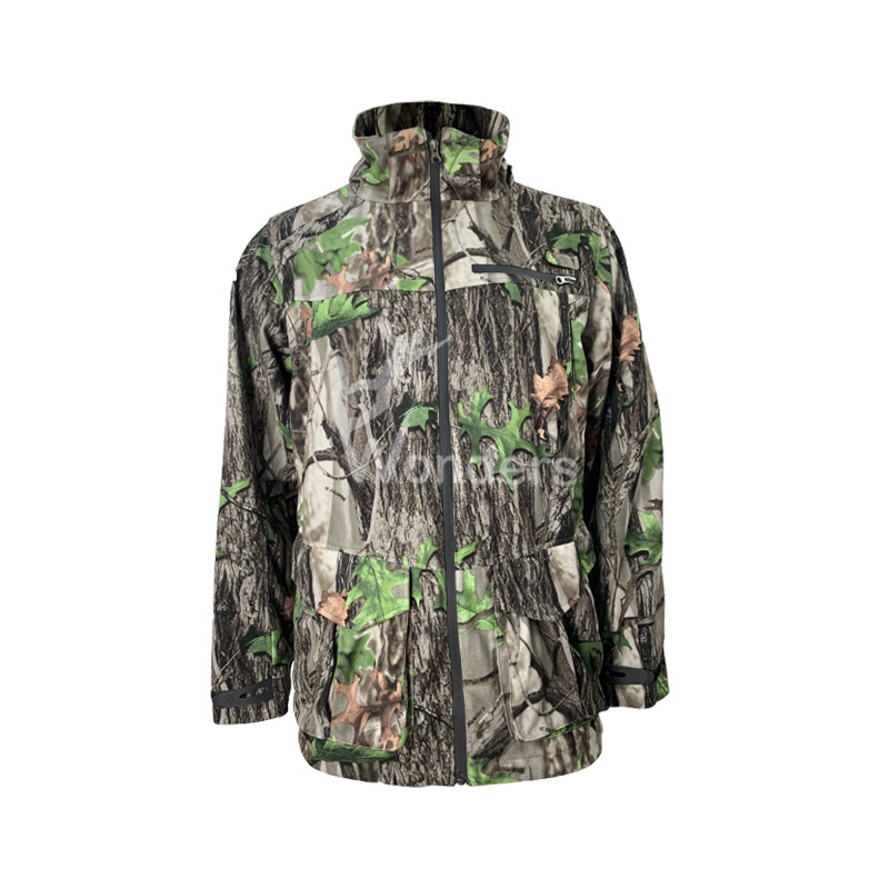 Men's Camo Hunting Jacket Stand Collar Waterproof Winter Hunting Jacket