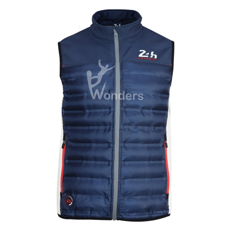 Men's Stand Collar Lightweight Puffer Vest Warm Sleeveless Channel Cloth