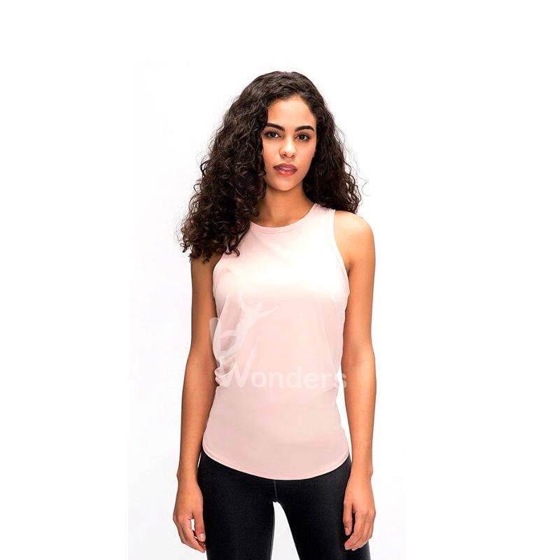 Women's Yoga Sleeveless Breathable Sports T Shirts Open Back Sports Tops