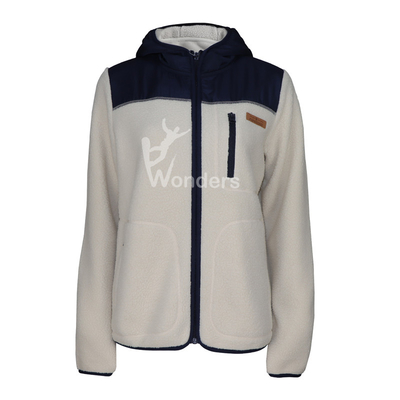 Womens 100% Recycled Teddy Fleece Jacket Breathable